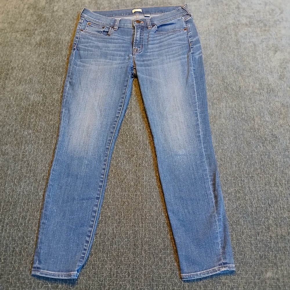 J.Crew Stretch Slim Straight Leg Jeans Medium Wash Size 28/26 Blue Denim Size 4